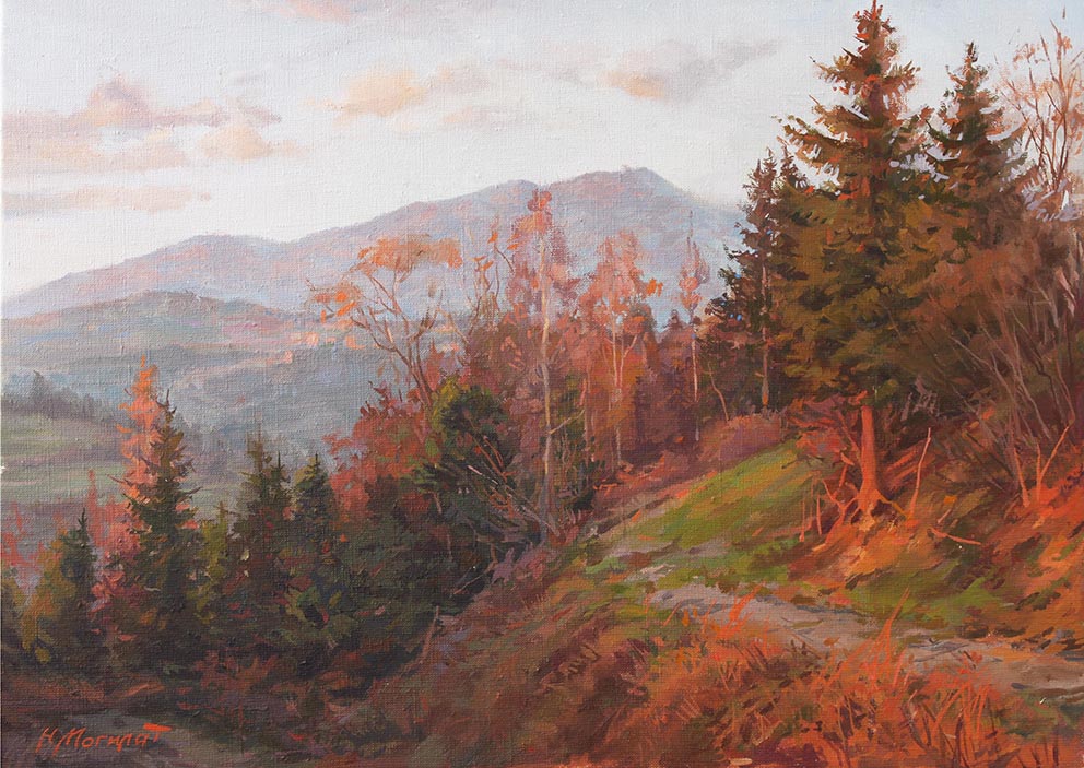 «Вечір у Славську». 2014. Полотно, олія